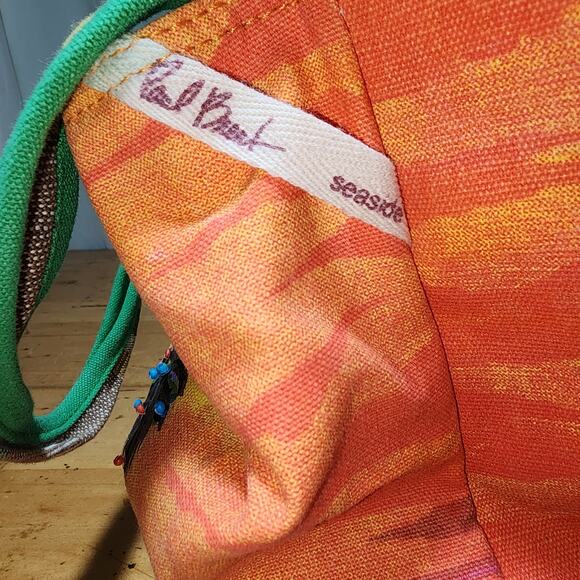 PAUL BRENT Sunset Palm Tree Sun n Sand and Beach Canvas Purse Shoulder Hand Bag - Picture 5 of 7